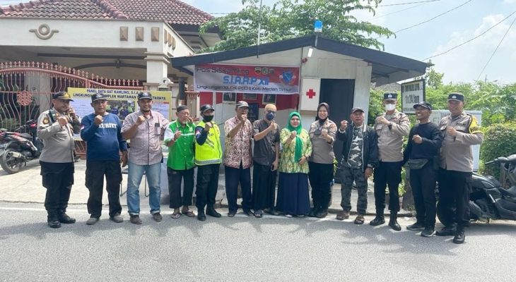 Sat Binmas Polrestabes Medan Laksanakan Penilaian Perlombaan Pos Siskamling di Komplek Wartawan