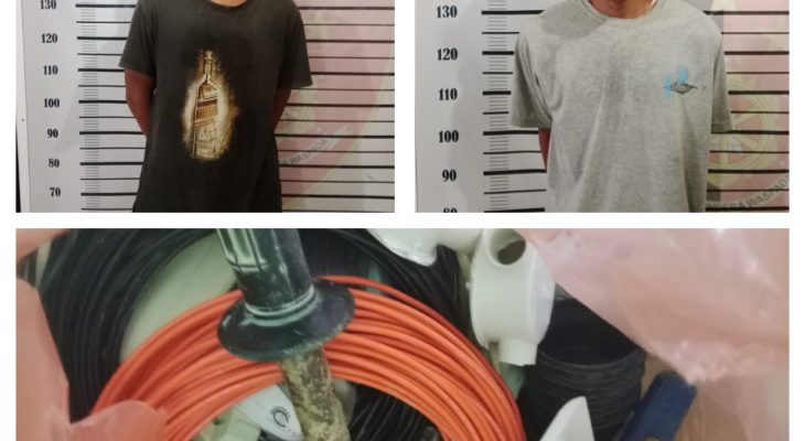 Polsek Patumbak Berhasil Amankan Dua Tersangka Pencuri Kabel Listrik