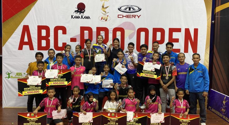 Raih Gelar Juara Umum Turnamen Bulutangkis ABC-Pro Open 2023, PB Indocafe Optimis Menghadapi Sirnas 2023