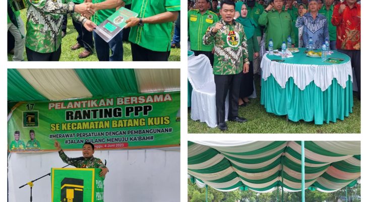 Pelantikan Pengurus Ranting se-Kecamatan Batang Kuis Misnan Aljawi: PPP Bukan Partai Kaleng-Kaleng