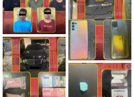 Satuan Narkoba Polres Binjai Tangkap Lima Bandar Narkoba Jenis Ekstasi di Kota Binjai