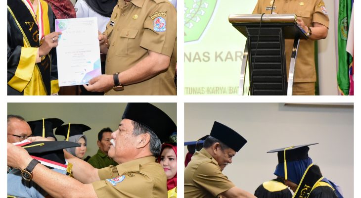 Wisuda 138 Lulusan SMK Tunas Karya, Wabup: Berusaha & Bekerja Lebih Keras Demi Keberhasilan di Masa Depan