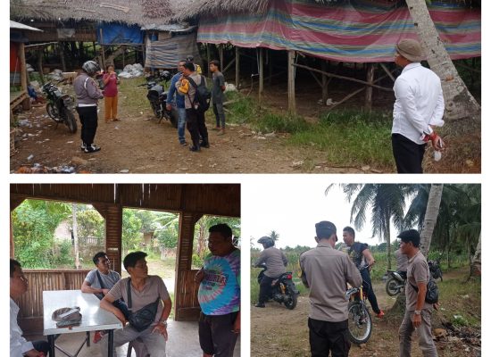 Personel Polsek Biru Biru Sisir Lokasi Judi di Desa Lau Rakit, Hasilnya Nihil