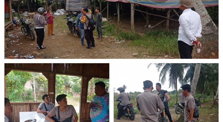 Personel Polsek Biru Biru Sisir Lokasi Judi di Desa Lau Rakit, Hasilnya Nihil
