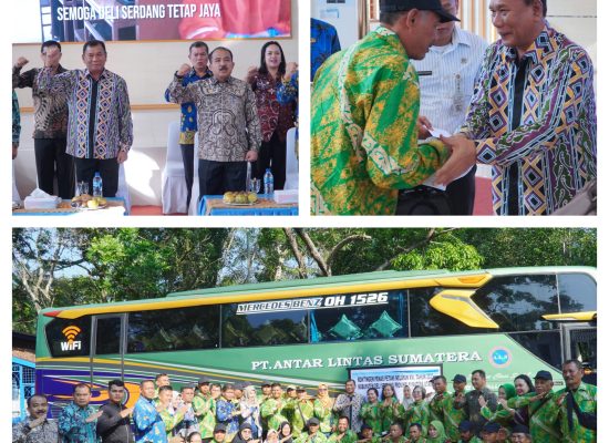 Bupati Lepas Kontingen Penas XVI Deli Serdang