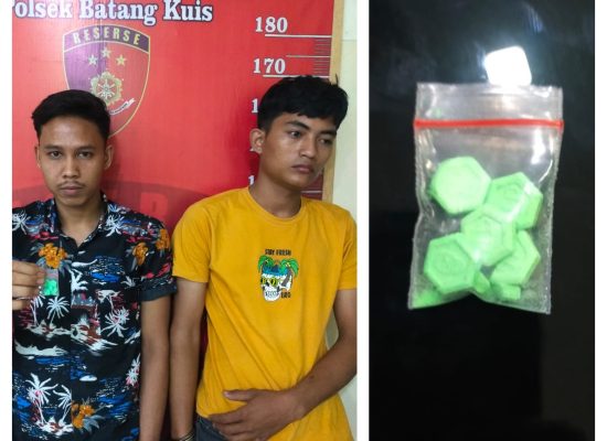 Undercover Buy Personel Polsek Batang Kuis Ringkus Pengedar Ekstasi