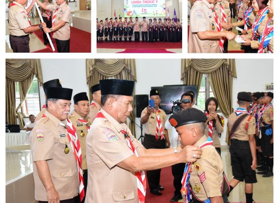 Lepas Kontingen Deli Serdang Ikuti LT V di Cibubur, Bupati: Tunjukkan Deli Serdang Adalah Kabupaten Pramuka