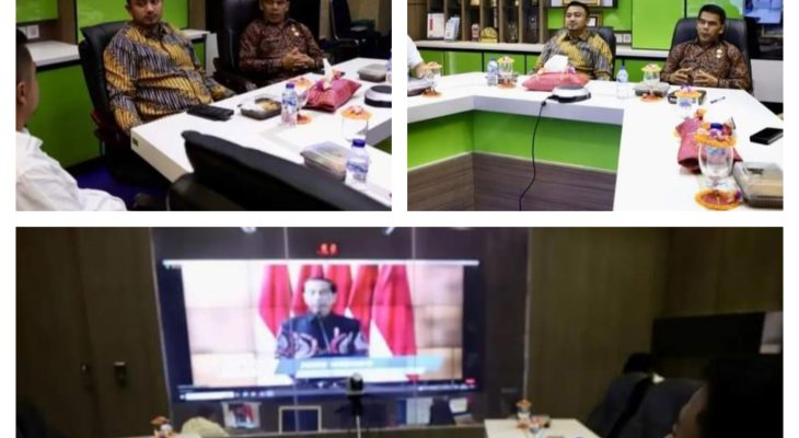 Wawako kota Binjai daring Rapat Koordinasi Nasional Pengawasan Intern 2023.