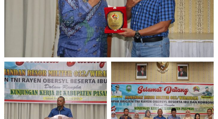 Pererat Tali Silaturahmi, Danrem 032/Wbr Berkunjung Ke Rumah Dinas Bupati Pasaman