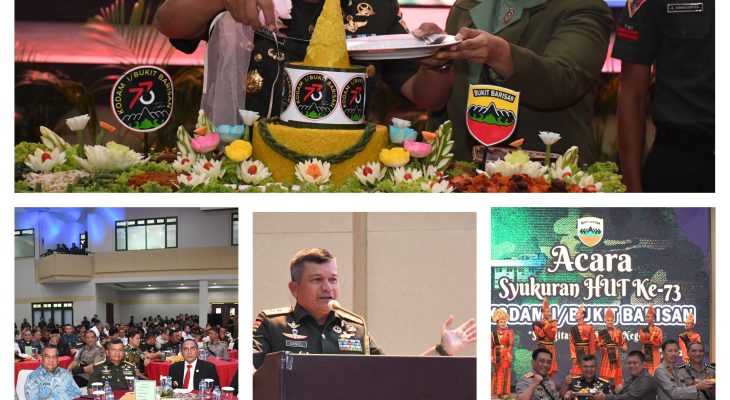 Syukuran HUT Ke-73 Kodam I/BB, Momentum Kuatkan Sinergi TNI untuk Negeri