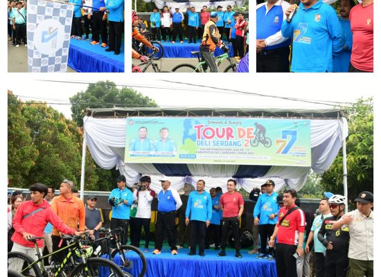 Diminati, Tour De Deli Serdang Diikuti 1.095 Peserta