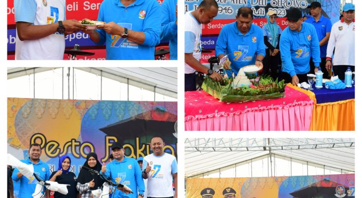 Pesta Rakyat Kecamatan Tanjung Morawa, Bupati: Mari Bangga Jadi Warga Deli Serdang