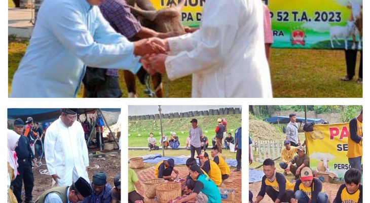 Setukpa Lemdiklat Polri Sembelih 65 Ekor Sapi dan 20 Ekor Kambing, di Hari Raya Idul Adha 1444 Hijriah
