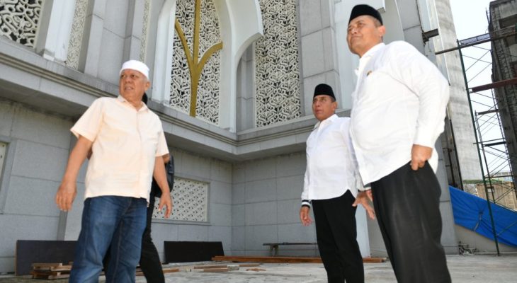 Gubernur Sumut Minta Kontraktor Rampungkan Pembangunan Masjid Agung 15 Agustus 2023