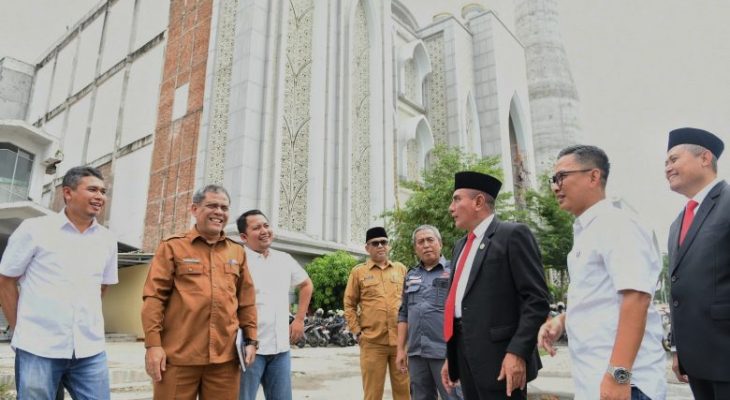 Gubernur Edy Rahmayadi Kembali Tinjau Pembangunan Masjid Agung Medan