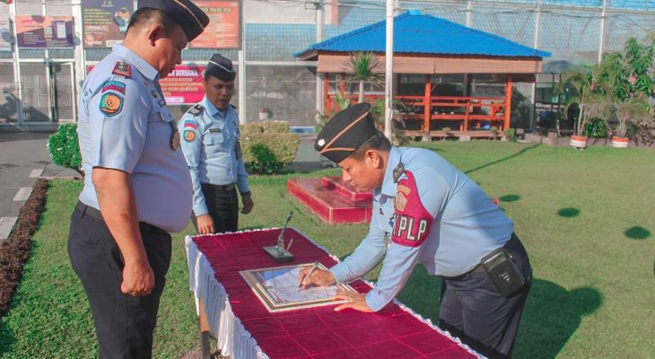 Lapas Binjai Kanwil Kumham Sumut Tandatangan Transformasi Pemuktahiran Data Simpeg