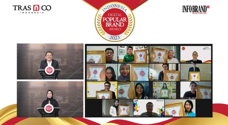 INFOBRAND.ID Kembali Umumkan Pemenang Indonesia Digital Popular Brand 2023