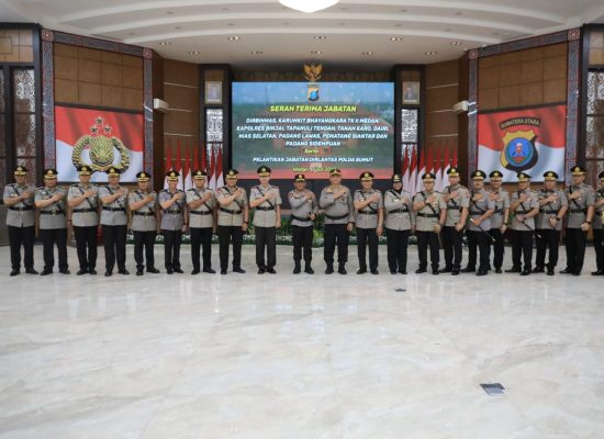 Kapolrestabes Medan Hadiri Sertijab Kapolres dan PJU Jajaran Polda Sumut