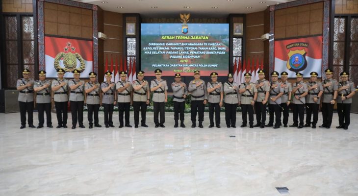 Kapolrestabes Medan Hadiri Sertijab Kapolres dan PJU Jajaran Polda Sumut