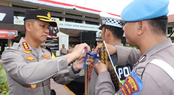 Kapolrestabes Medan Pimpin Apel Gelar Pasukan Operasi Patuh Toba 2023