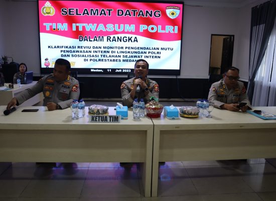 Polrestabes Medan Gelar Klarifikasi dan Monitor Pengendalian Mutu Pengawasan di Lingkungan Polri