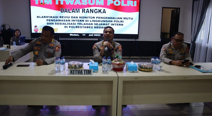 Polrestabes Medan Gelar Klarifikasi dan Monitor Pengendalian Mutu Pengawasan di Lingkungan Polri