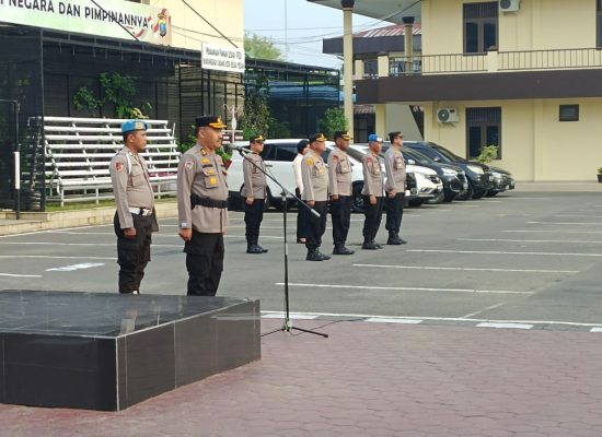 Kasat Binmas Polrestabes Medan Pimpin Apel Pagi, Begini Pesannya