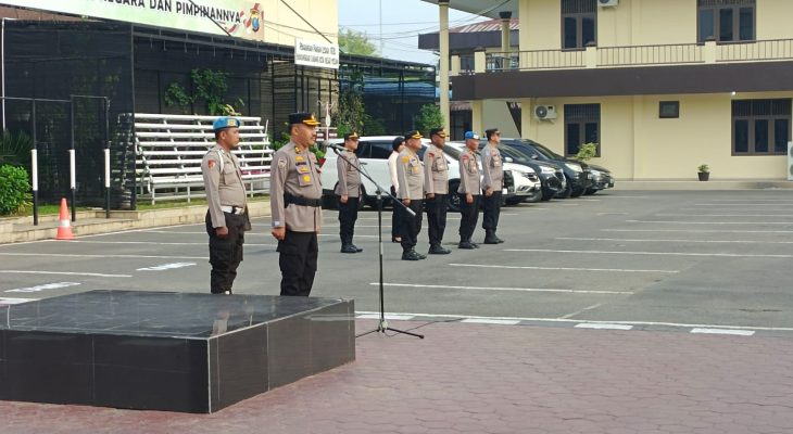 Kasat Binmas Polrestabes Medan Pimpin Apel Pagi, Begini Pesannya