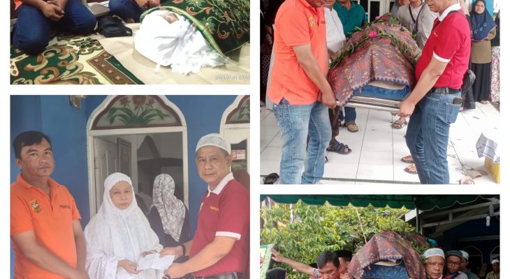Penasihat Pewarta Meninggal Chairum Lubis Melayat, Almarhum Orang Baik dan Selalu Beri Motivasi untuk Kemajuan Organisasi