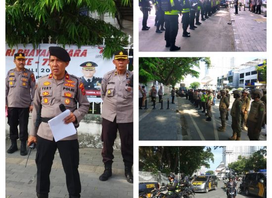 Beri Rasa  Aman Warga, Polrestabes Patroli Skala Besar di Wilayah Hukumnya
