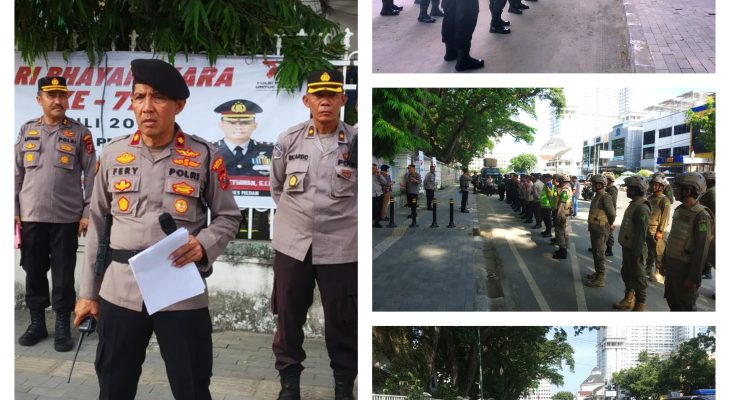 Beri Rasa  Aman Warga, Polrestabes Patroli Skala Besar di Wilayah Hukumnya