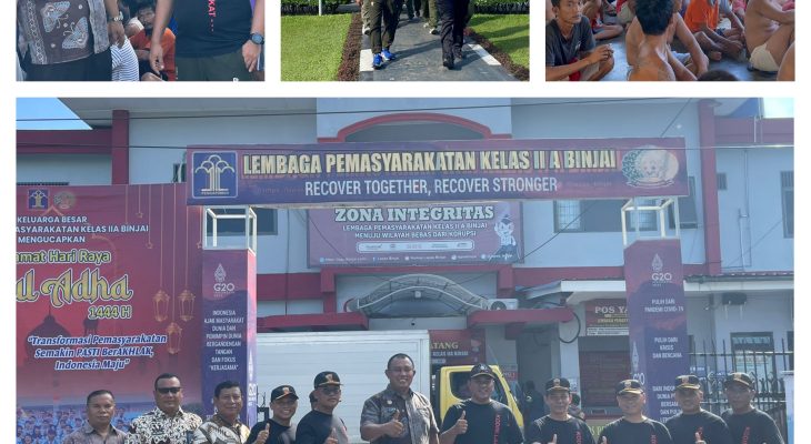 Dandim Langkat Sambangi Lapas Binjai Kanwil Kumham Sumut