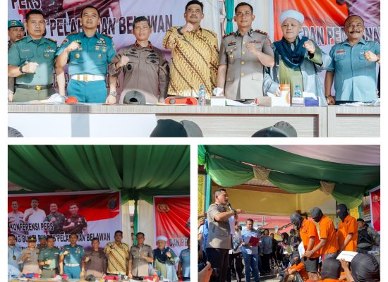Polres Belawan Ungkap Kasus TPPO, Gemot, Curanmor, Begal, dan Narkoba