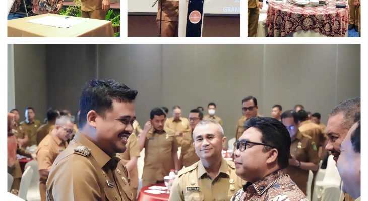 Disaksikan Bobby Nasution, Pejabat Pemko Medan Tandatangani Komitmen Pelaksanaan Budaya Kerja ASN Ber-Akhlak
