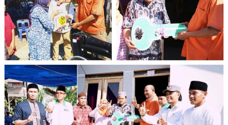 Plt Bupati Langkat Serahkan Bantuan Serta Kunci Bedah Rumah