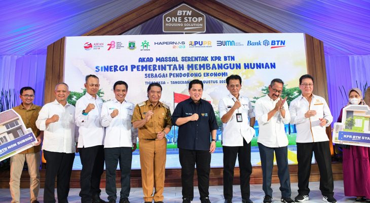 Erick Tohir : Akad KPR Massal 10.000 Unit BTN Solusi Hunian Rakyat