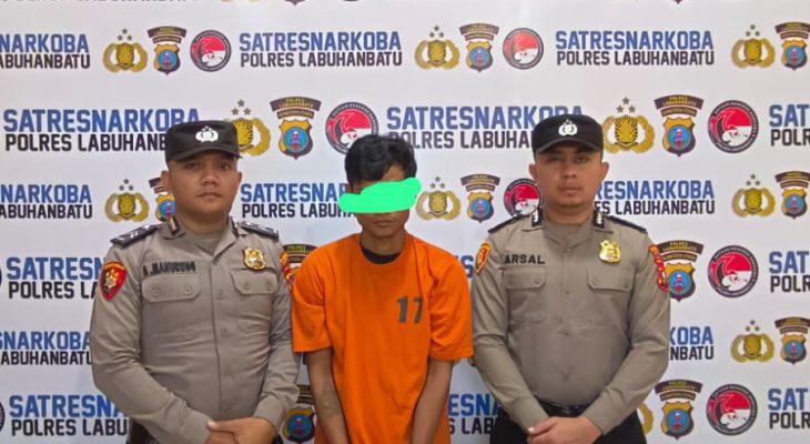 Satres Narkoba Polres Labuhanbatu Tangkap Pengedar Sabu di Padang Bulan