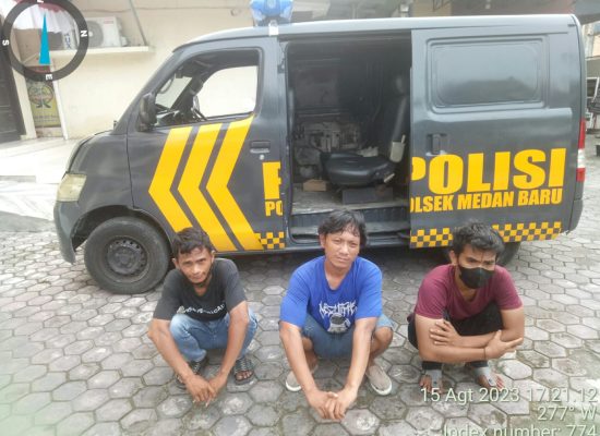 Polsek Medan Baru Amankan 3 Jukir Liar yang Meresahkan Warga