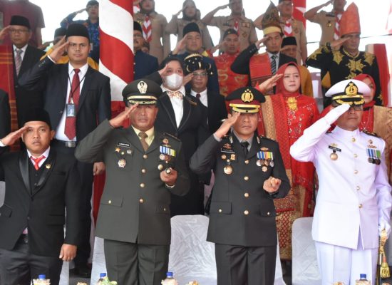 Danrem 023/KS Hadiri Upacara HUT RI ke-78 di Kota Sibolga