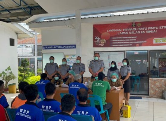Lapas Kelas IIA Binjai Melaksanakan Pemeriksaan Kesehatan HIV / AIDS terhadap WBP