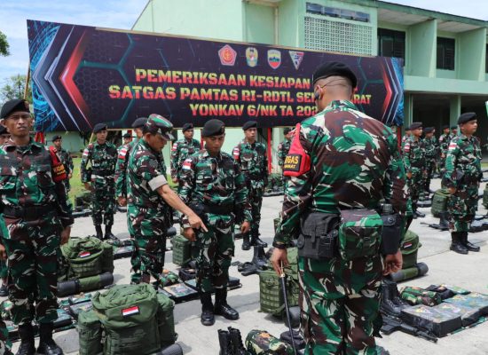 Pangdam I/BB Lakukan Riksiapops Satgas Yonkav 6/NK