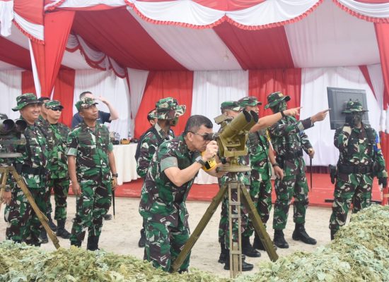 Pangdam I/BB Tinjau Uji Tembak Rudal Canggih Pertahanan Udara TNI AD