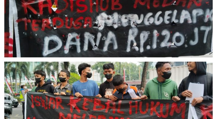 Protes Dugaan Penggelapan Dana Pegawai Dishub, Massa Formasi Berdemonstrasi Di DPRD Medan