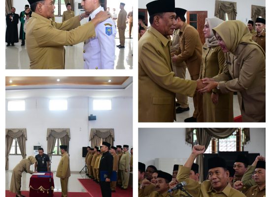 Bupati Lantik Kadis Lingkungan Hidup & 49 Pejabat Administrator, Pengawas dan Kepala Puskesmas
