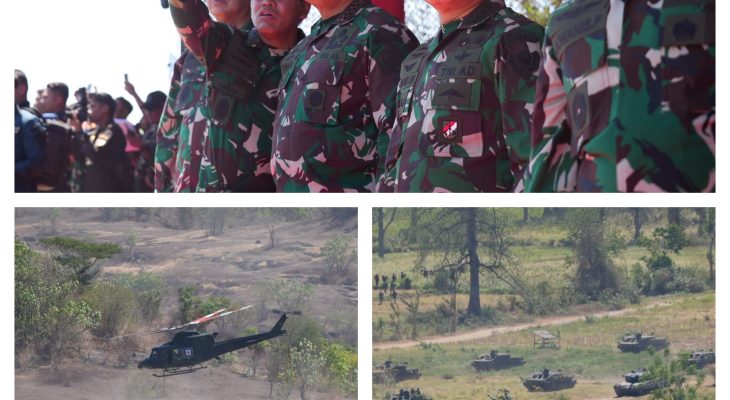 Kasad Saksikan Latihan Puncak Latgab TNI Dharma Yudha Tahun 2023