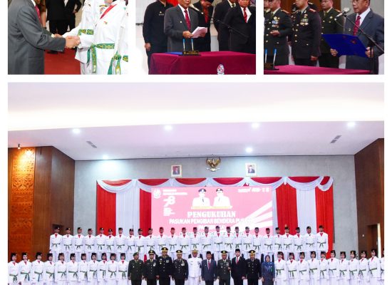Bupati Kukuhkan Anggota Paskibra Deli Serdang 2023