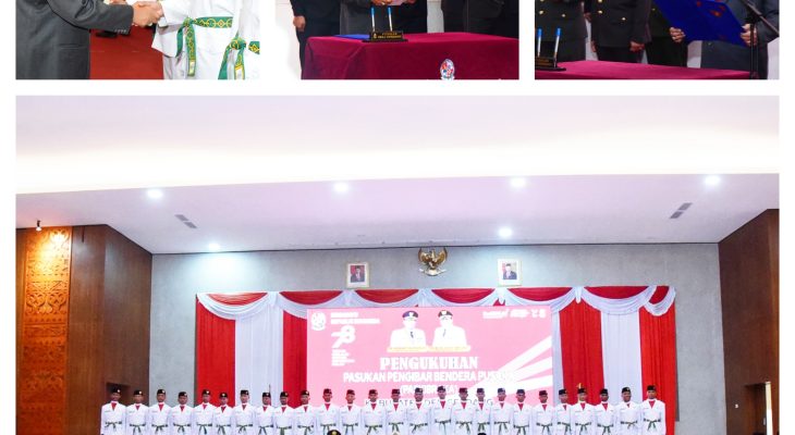 Bupati Kukuhkan Anggota Paskibra Deli Serdang 2023