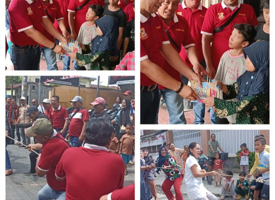 Kemeriahan HUT RI di Kantor Pewarta Sekaligus Pembagian Sembako