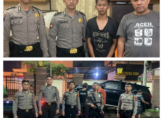 Patroli Perintis Presisi Samapta Polrestabes Medan Amankan Pelaku Gemot dan Pengancaman