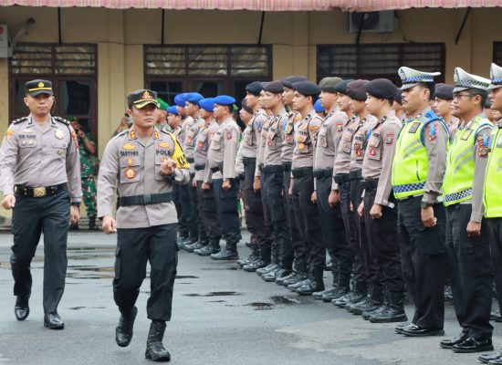 Kapolres Sibolga Pimpin Apel Gelar Pasukan Ops Zebra Toba 2023